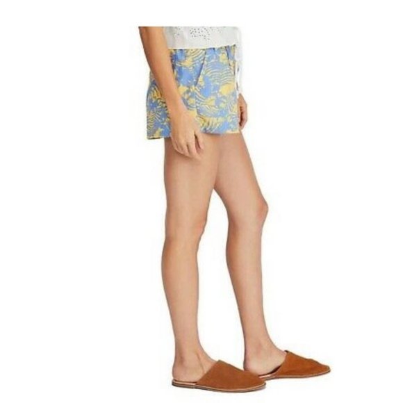 New Free People Island Tropical Mango combo coastal seersucker palm tree short - Picture 3 of 12